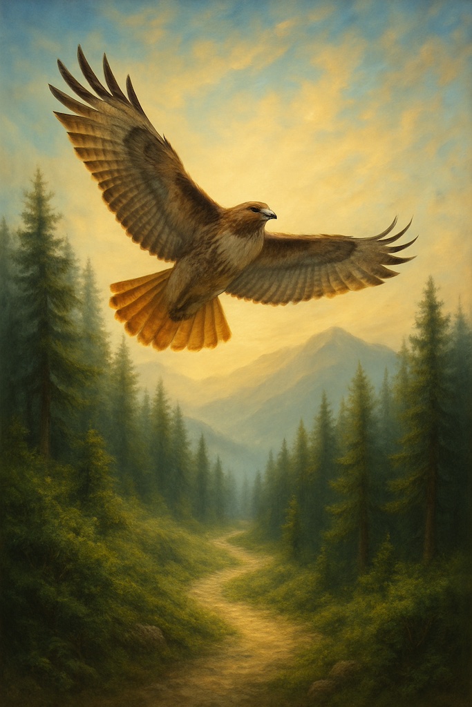 what does it mean when you see a red-tailed hawk